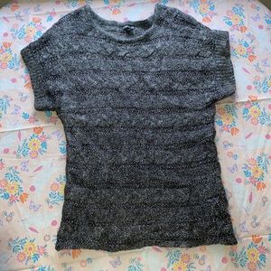 Express Silver and Grey Sweater Size Medium